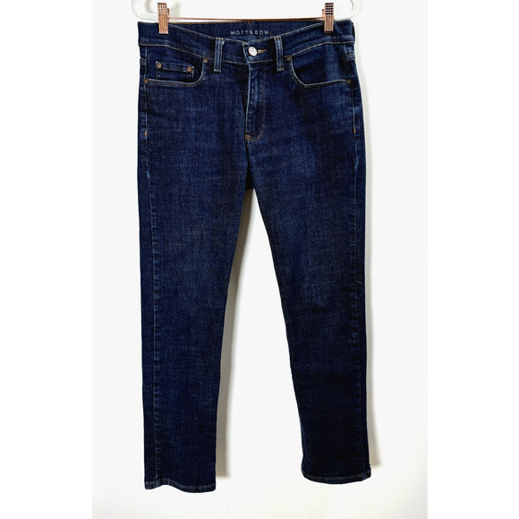 Mott & Bow Quality Classic Slim Wooster Stone Dark Wash 30x30 Jeans Retail $129 - Picture 2 of 9